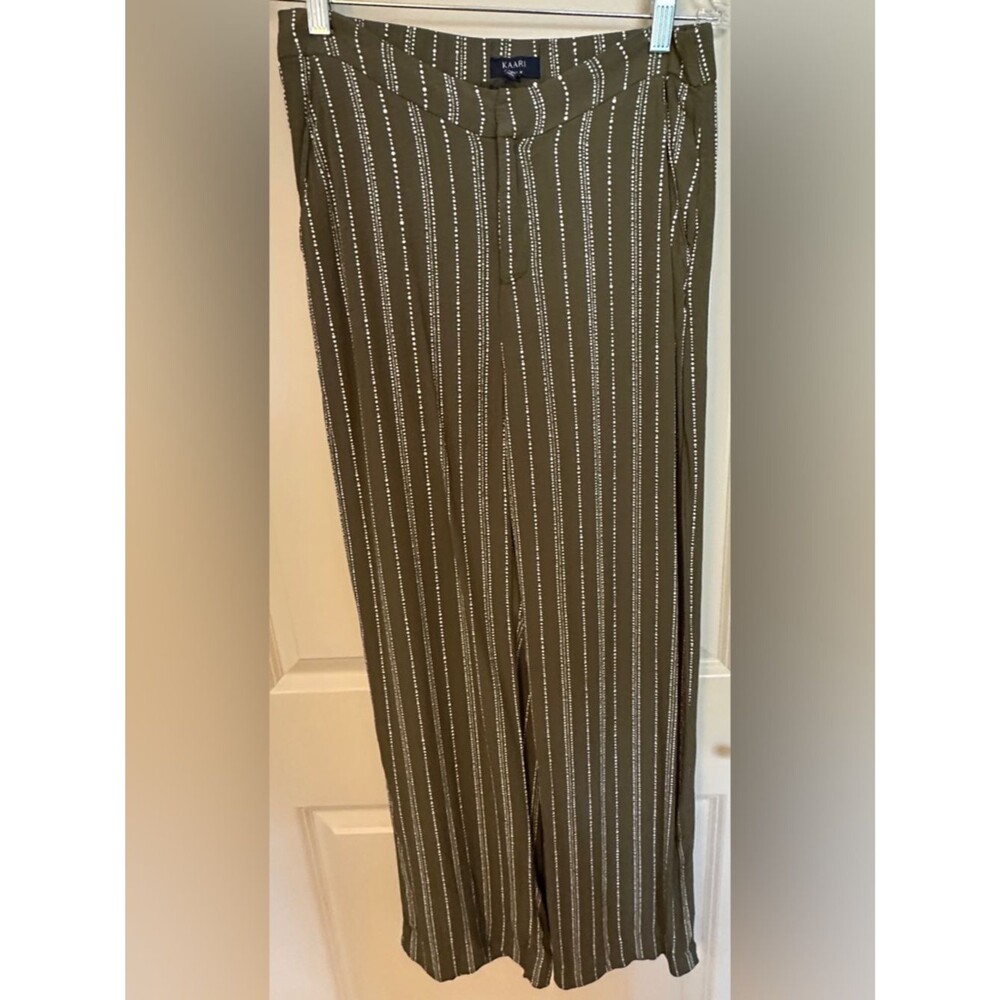 Kaari Olive White Pants Women's Sz Small